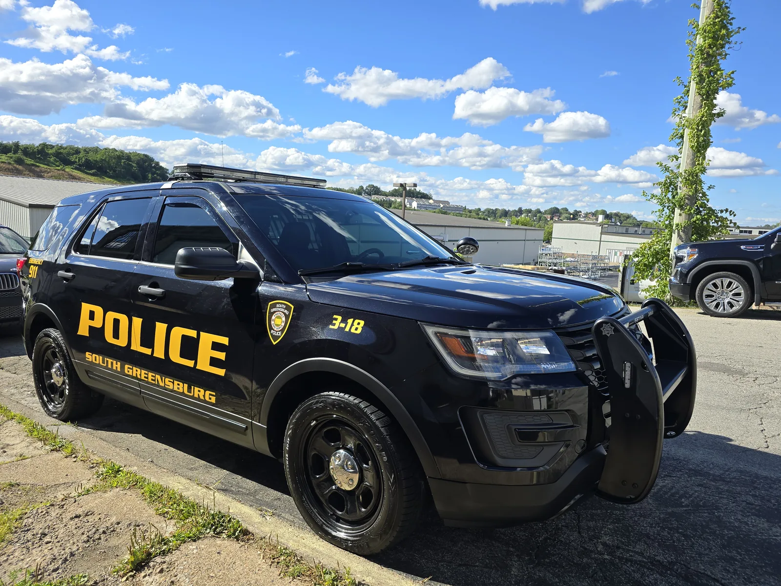 City of Greensburg Police Department cruiser detailed by First Class Detail